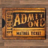 Admit One Entry Rug - Bronze