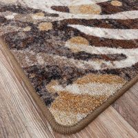 Modern Zebra Rug - Gold Splash
