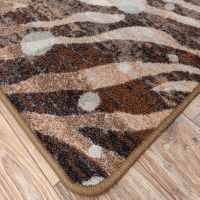 Modern Zebra Rug - Silver Splash