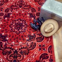 Kerchief Rug - Rodeo Red