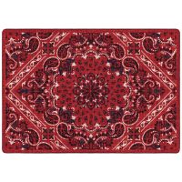 Kerchief Entry Rug - Rodeo Red