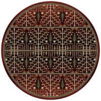 Flourish Forest Area Rugs - Garnet