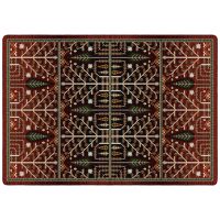 Flourish Forest Entry Rug - Garnet