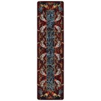 Pecking Order Runner Rug - Bordeaux