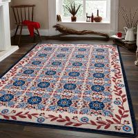 United Quilt Rug - Antique Red, White & Blue