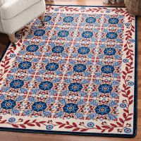United Quilt Rug - Antique Red, White & Blue