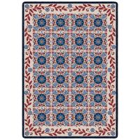United Quilt Rug - Antique Red, White & Blue