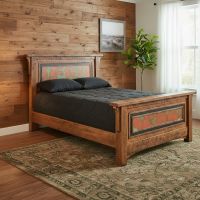 Bed: Some lifestyle images are created with AI for visualization purposes. Crafted from natural solid wood, each piece is unique and will vary.