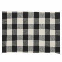 Black & Cream Checkered Backed Placemats