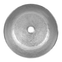 14" Small Round Nickel Terra Firma Copper Vessel Sink