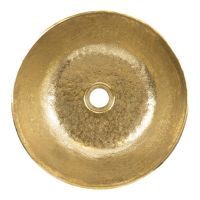 14" Small Round Polished Brass Terra Firma Brass Vessel Sink