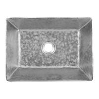 15" Rectangular Nickel Terra Firma Copper Vessel Sink