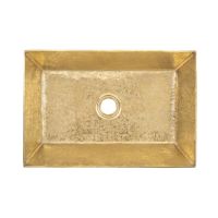 15” Rectangular Polished Brass Terra Firma Brass Vessel Sink