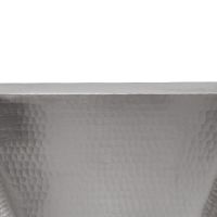 15" Square Nickel Hammered Copper Bathroom Sink