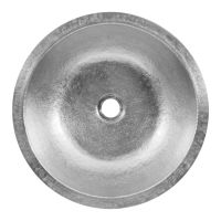 16" Round Nickel Terra Firma Copper Bathroom Sink