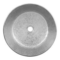 17" Large Round Nickel Terra Firma Copper Vessel Sink