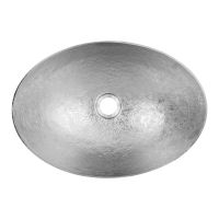 17" Oval Nickel Terra Firma Copper Vessel Sink
