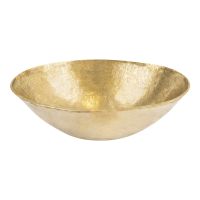 17" Oval Polished Terra Firma Brass Vessel Sink