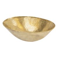 17" Oval Polished Terra Firma Brass Vessel Sink