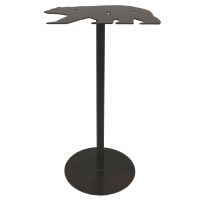 Rustic Walking Bear Iron Side Drink Table