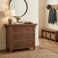 Barn Wood Chest: Some lifestyle images are created with AI for visualization purposes. Crafted from natural solid wood, each piece is unique and will vary.