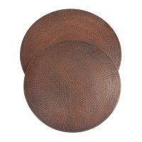 20" & 18" Oil Rubbed Bronze Hammered Copper Lazy Susans