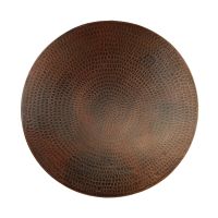 18" Oil Rubbed Bronze Hammered Copper Lazy Susan