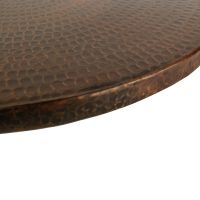 18" Oil Rubbed Bronze Hammered Copper Lazy Susan