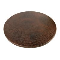 18" Oil Rubbed Bronze Hammered Copper Lazy Susan