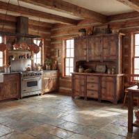 Barn Wood Hutch: Some lifestyle images are created with AI for visualization purposes. Crafted from natural solid wood, each piece is unique and will vary.