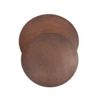 20" & 18" Oil Rubbed Bronze Hammered Copper Lazy Suzans