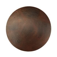 20" Oil Rubbed Bronze Hammered Copper Lazy Susan