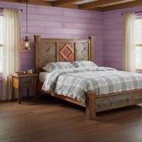 Nightstand: Some lifestyle images are created with AI for visualization purposes. Crafted from natural solid wood, each piece is unique and will vary.