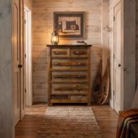 5 Drawer Chest: Some lifestyle images are created with AI for visualization purposes. Crafted from natural solid wood, each piece is unique and will vary.