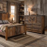 Rustic Mule Chest: Some lifestyle images are created with AI for visualization purposes. Crafted from natural solid wood, each piece is unique and will vary.