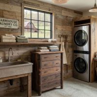 Rustic Chest: Some lifestyle images are created with AI for visualization purposes. Crafted from natural solid wood, each piece is unique and will vary.