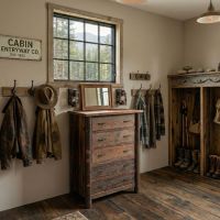 5 Drawer Chest: Some lifestyle images are created with AI for visualization purposes. Crafted from natural solid wood, each piece is unique and will vary.