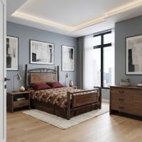 Log bed: Some lifestyle images are created with AI for visualization purposes. Crafted from natural solid wood, each piece is unique and will vary.