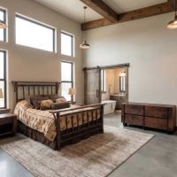 Rustic Bed: Some lifestyle images are created with AI for visualization purposes. Crafted from natural solid wood, each piece is unique and will vary.