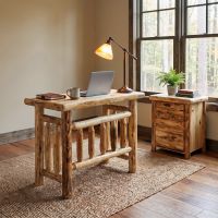 Rustic File Cabinet: Some lifestyle images are created with AI for visualization purposes. Crafted from natural solid wood, each piece is unique and will vary.