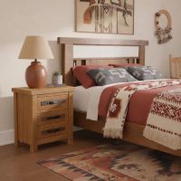 Nightstand: Some lifestyle images are created with AI for visualization purposes. Crafted from natural solid wood, each piece is unique and will vary.