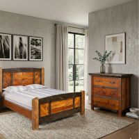 3 Drawer Chest: Some lifestyle images are created with AI for visualization purposes. Crafted from natural solid wood, each piece is unique and will vary.