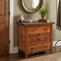 Rustic Chest: Some lifestyle images are created with AI for visualization purposes. Crafted from natural solid wood, each piece is unique and will vary.