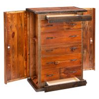 Mossy Oak Natchez Trace Reclaimed 5 Drawer Hidden Gun Chest