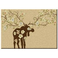 Moose Blossom Natural Entry Rug