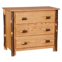 Saranac Hickory 3 Drawer Log Chest