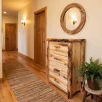 Chest of Drawers: Some lifestyle images are created with AI for visualization purposes. Crafted from natural solid wood, each piece is unique and will vary.