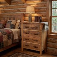 Barn Wood Chest: Some lifestyle images are created with AI for visualization purposes. Crafted from natural solid wood, each piece is unique and will vary.