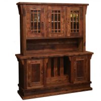Stony Brooke Rustic Reclaimed Entryway Sideboard & Hutch