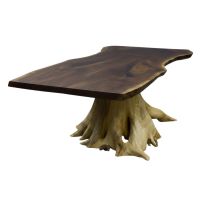 Black Walnut Book-Matched Slab Dining Table
